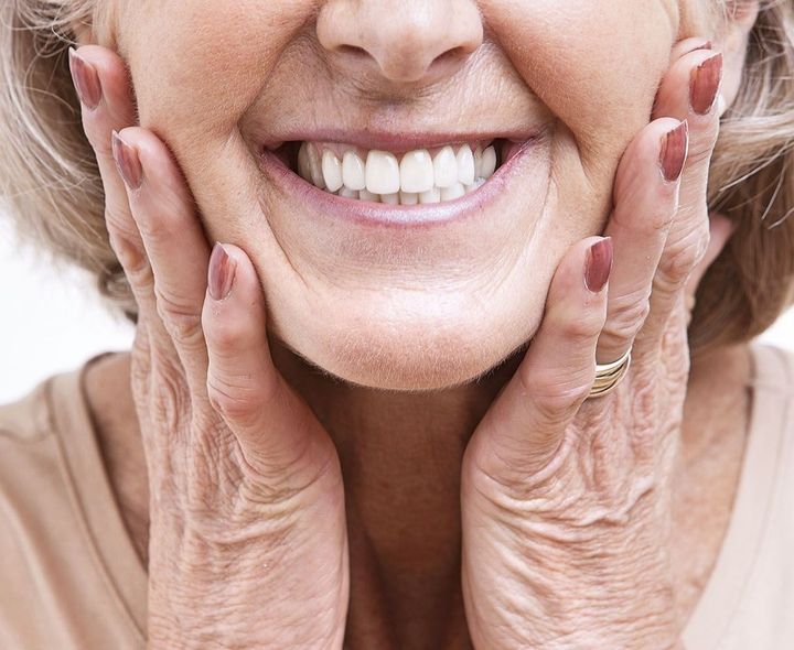 Older women who went through teeth restoration and teeth repair in Staunton.